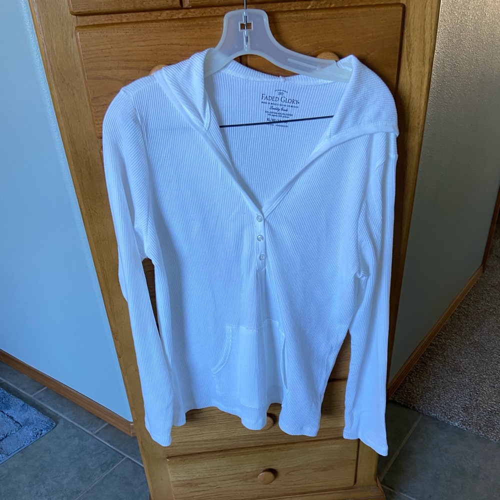 Faded Glory Thermal Hooded Women’s Shirt